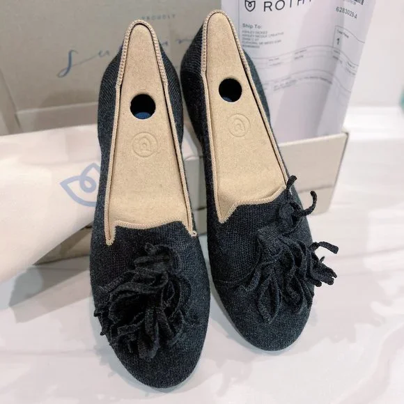 ROTHY’S The Merino Tassel Loafer Black Diamond - Limited Edition - Picture 2 of 14